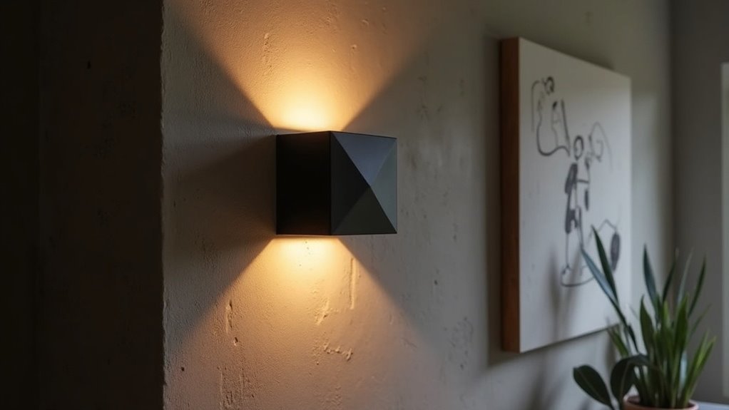 moderne wandlampen met een artistiek tintje