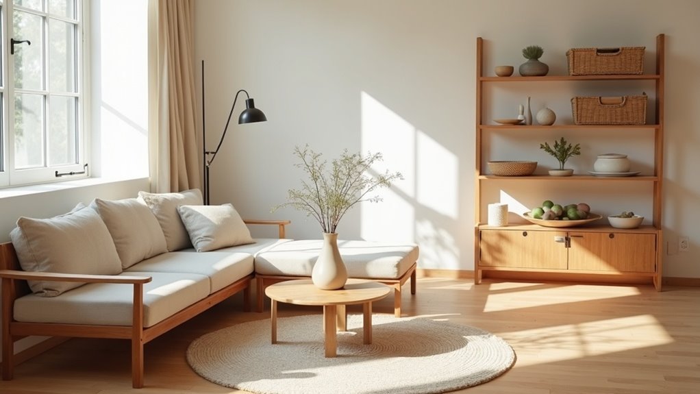 functionele minimalistische leefruimtes