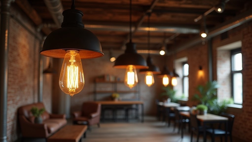 industriële landelijke lampdesign